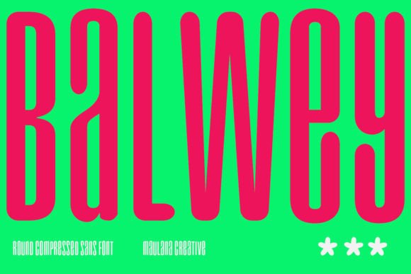 Balwey: A Compressed Sans Serif Font for Editorial Impact