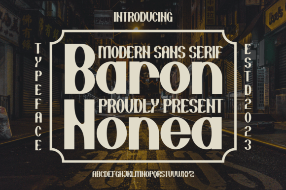 Baron Nonea: A Bold Sans Serif Font for Modern Branding
