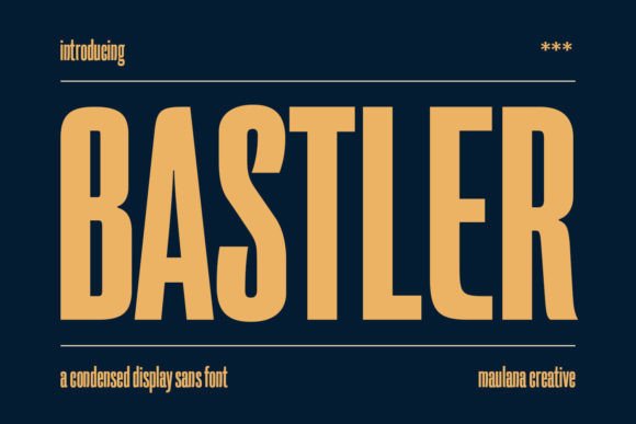 Bastler: A Vintage Sans Serif Font for Makers
