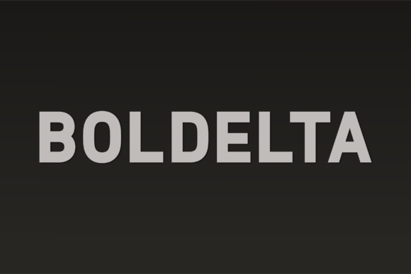 Boldelta: The All-Caps Sans Serif for Modern Web Headers
