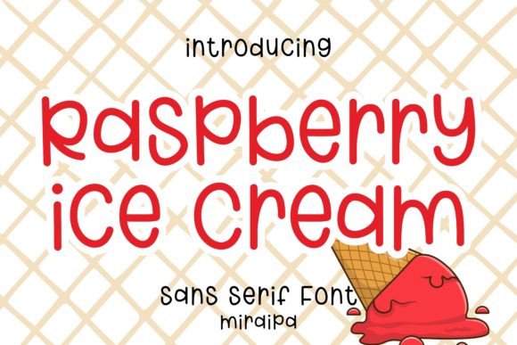 Designing Playful Web Headers with Raspberry Ice Cream Font