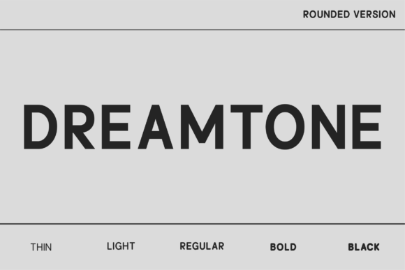 Dreamtone Rounded: A Modern Sans Serif for Bold Branding