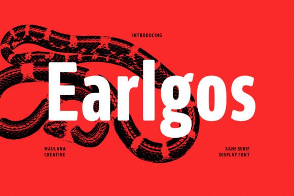 Earlgos Font: Modern Condensed Sans Serif for Web