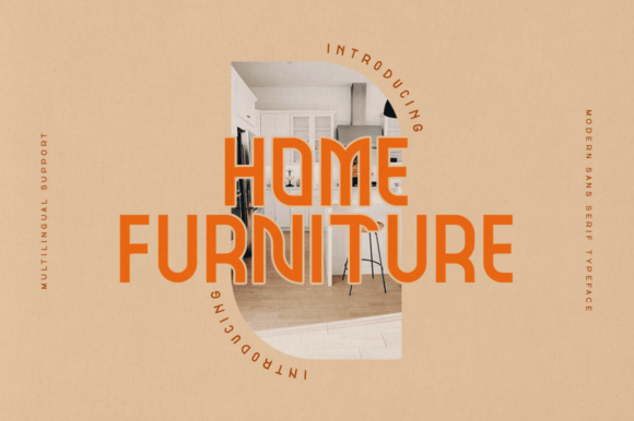Home Furniture Font for Modern Business Branding