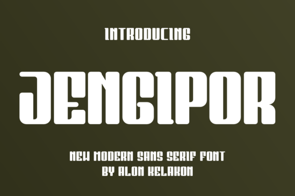 Jengipor Font Review: A Modern Sans Serif for Bold Designs