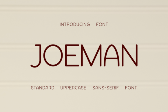 Joeman: A Refined Sans Serif Font for Minimalist Makers