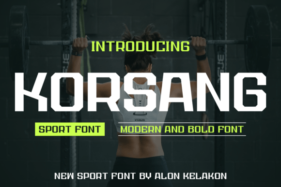 Korsang: A Sleek Modern Sans Serif Typeface for Makers