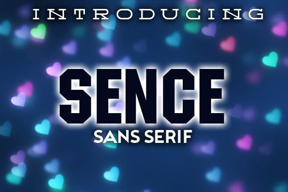 Sence: A Squarish Sans Serif Typeface for Modern Makers