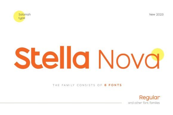 Stella Nova: A Modern Sans Serif Font for Elegant Branding