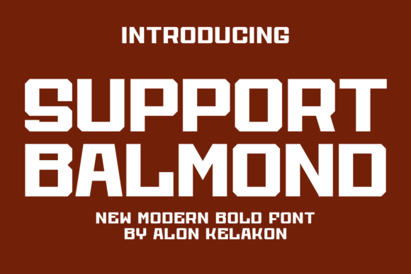 Support Balmond: The Sans Serif Font for Modern Brands