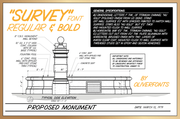 Survey Font: Bold All-Caps Sans Serif for Branding