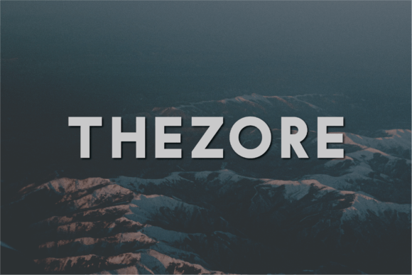 Thezore: A Modern Sans Serif Font for Crafters