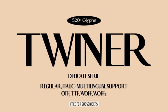 Twiner: The Chic Sans Serif Font for Modern Branding