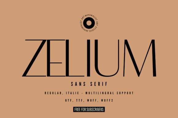 Zelium: A Modern Sans Serif for Elegant Editorial Design